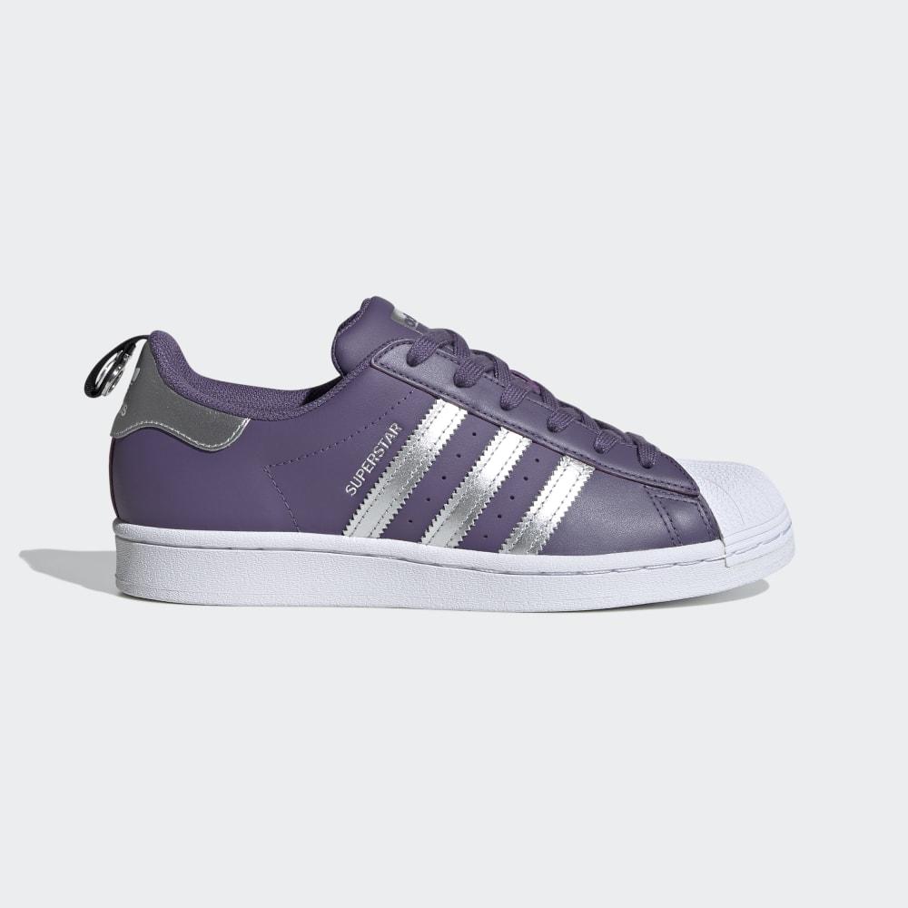 Originals Adidas Superstar Dama Romania - Violet/Argintii Metal/Albi FV3631